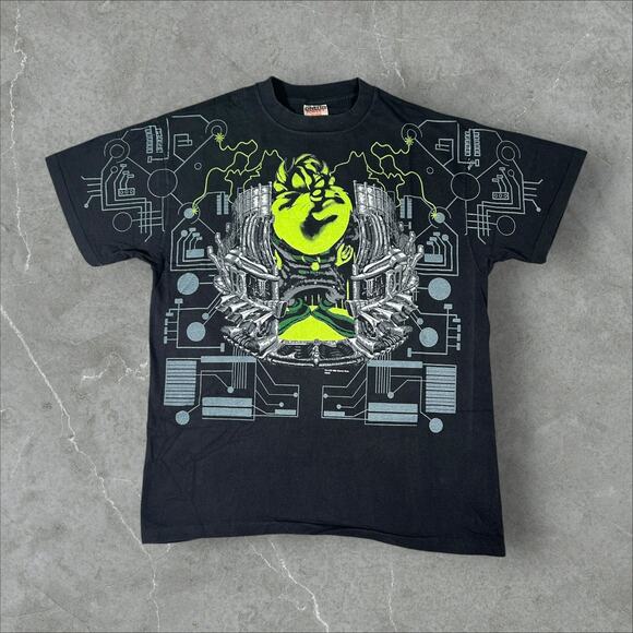 Vintage 1998 Taz Virtual AOP Looney Tunes Size XL Single Stitch Reprint T-Shirt - Picture 1 of 9